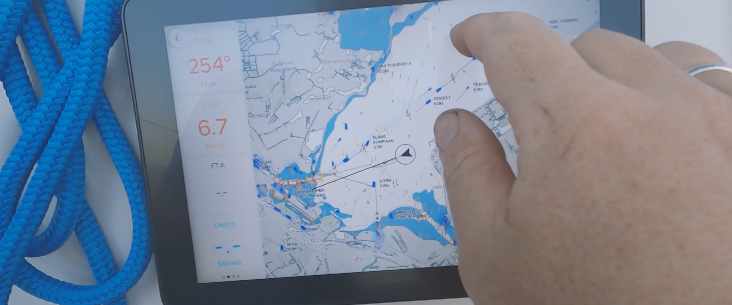 Just long-tap your destination in the Orca pilot map