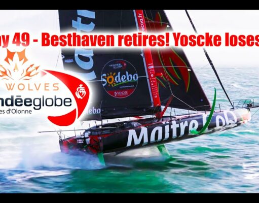 Seawolves Vendeeglobe 2024 report 49 – Yannick Besthaven retires! Isabelle Yoscke loses foil!