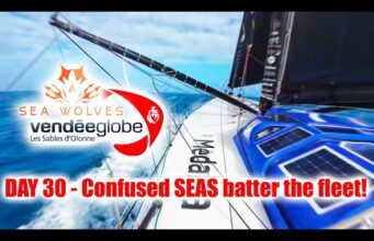 Seawolves Vendeeglobe 2024 report #30 Confused Seas batter the fleet! Pip Hare Cracks hullbeam!