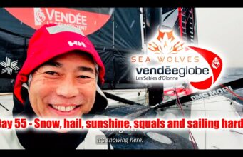 Seawolves Vendeeglobe 2024 report day 55 – Snow, hailstorms, sudden wind changes and struggles!