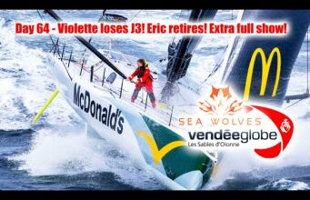 Seawolves Vendeeglobe 2024 report day 64 Violette loses J3! Eric retires from VG – Extra full show!